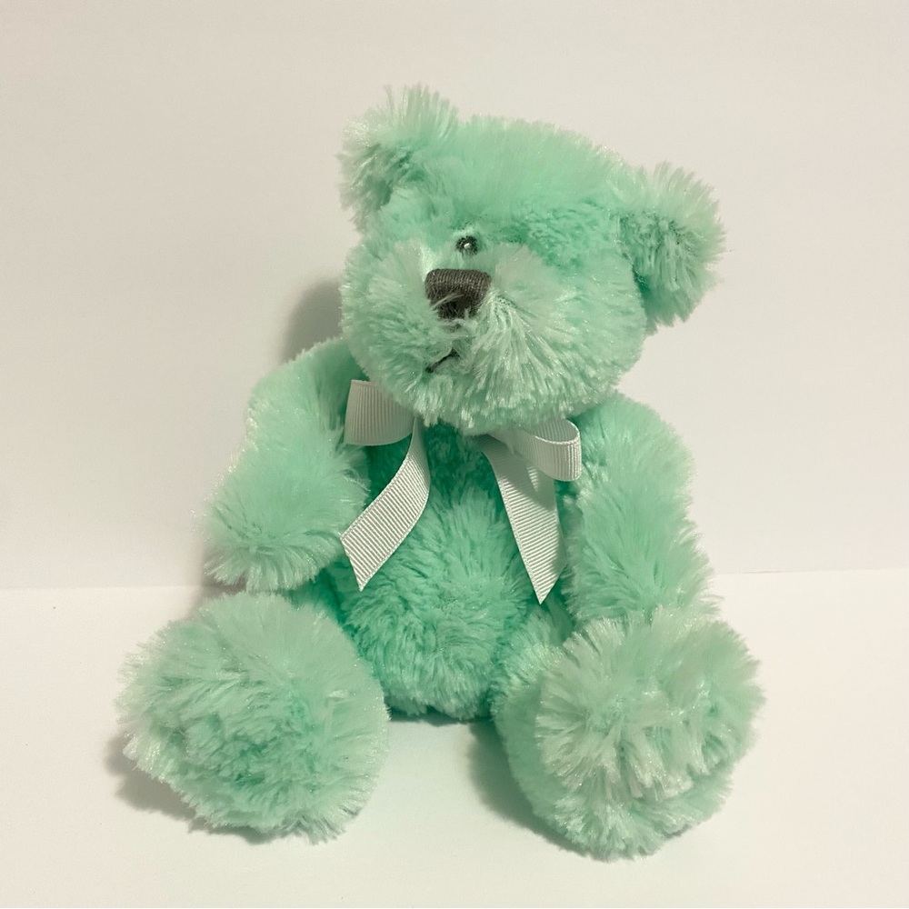 Animal Adventure Baby Green Teddy Bear Plush Stuffed Animal Toy Toys r Us 7”